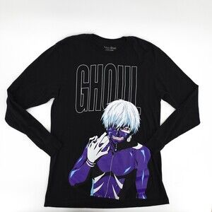 Tokyo Ghoul Shirt Adult Large Black Anime Funimation Kaneki Crew neck Short Slee